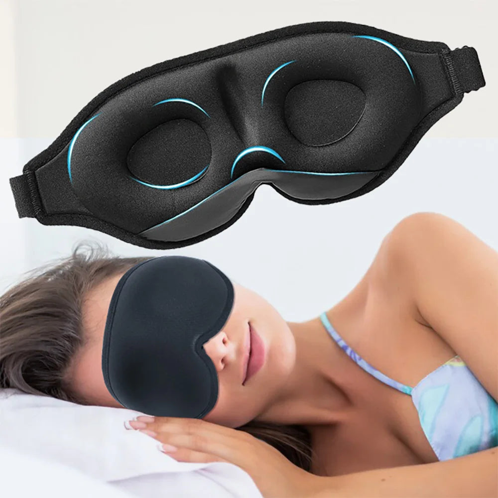 3D Blackout Sleep Mask with Adjustable Strap