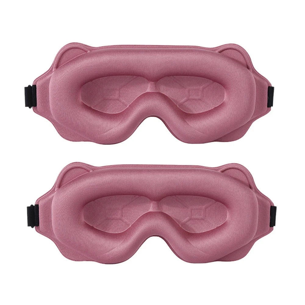 3D Contoured Sleep Mask – Light-Blocking Eye Cover