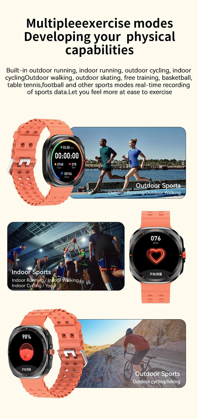 LAXASFIT GT7 Ultra Smartwatch – AMOLED Fitness & Health Tracker with Bluetooth Calling
