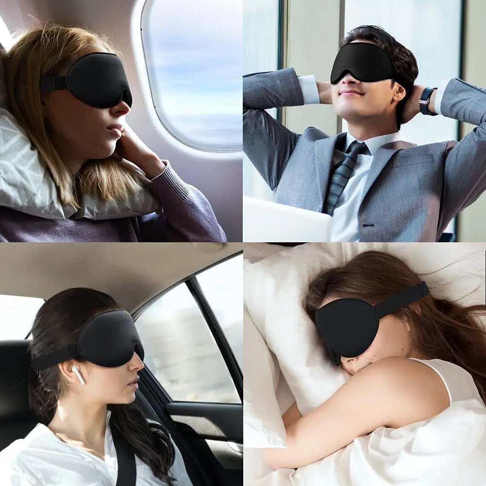 3D Blackout Sleep Mask with Adjustable Strap