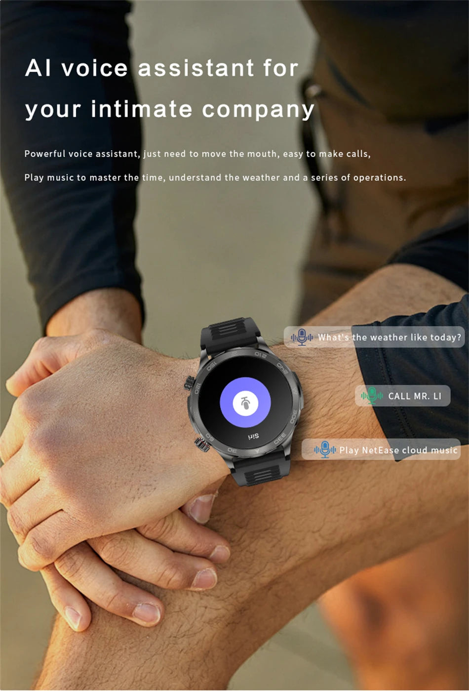 2025 Waterproof Smart Watch – NFC, GPS, AMOLED, Health Monitor