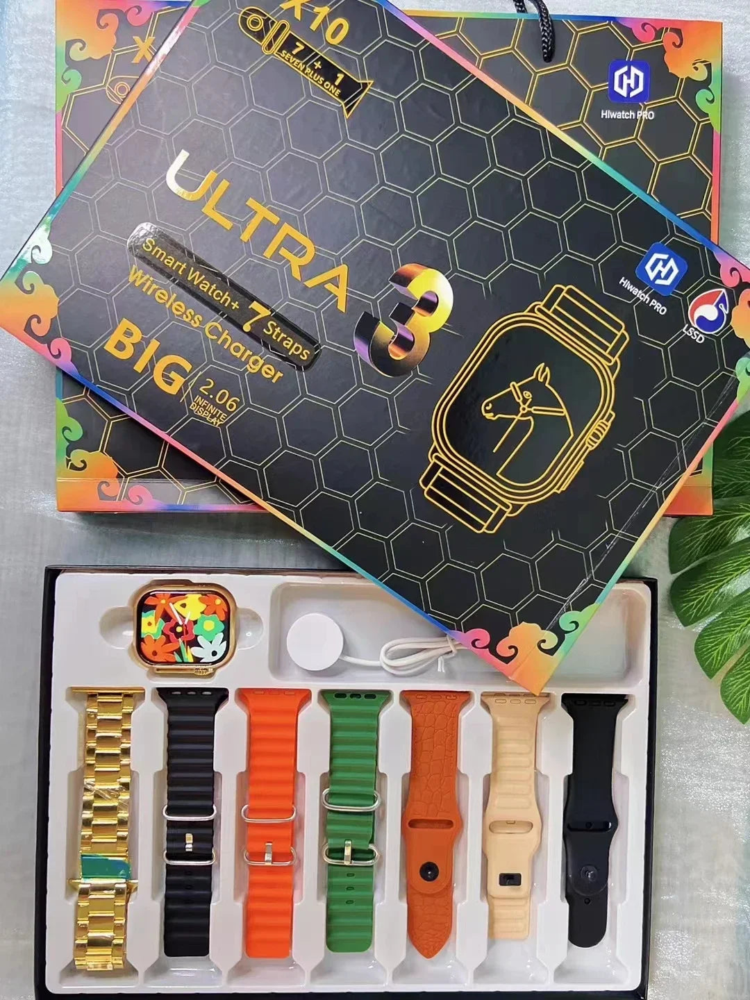 X10 Ultra 3 Smart Watch – Bluetooth Call, Waterproof, DIY Faces