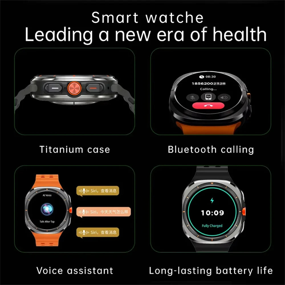 LAXASFIT GT7 Ultra Smartwatch – AMOLED Fitness & Health Tracker with Bluetooth Calling
