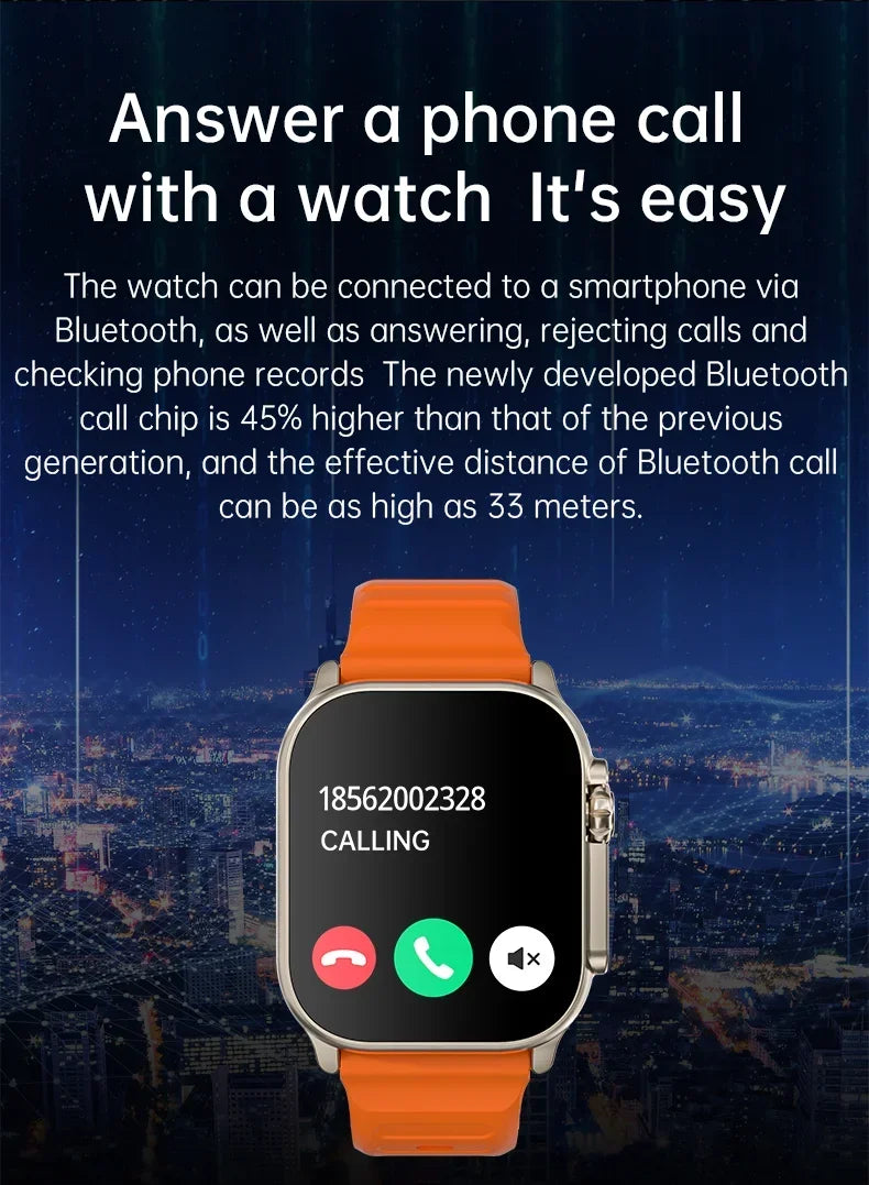 2025 T900 Ultra 2 Smart Watch – 49mm, 2.3” AMOLED, NFC, Waterproof