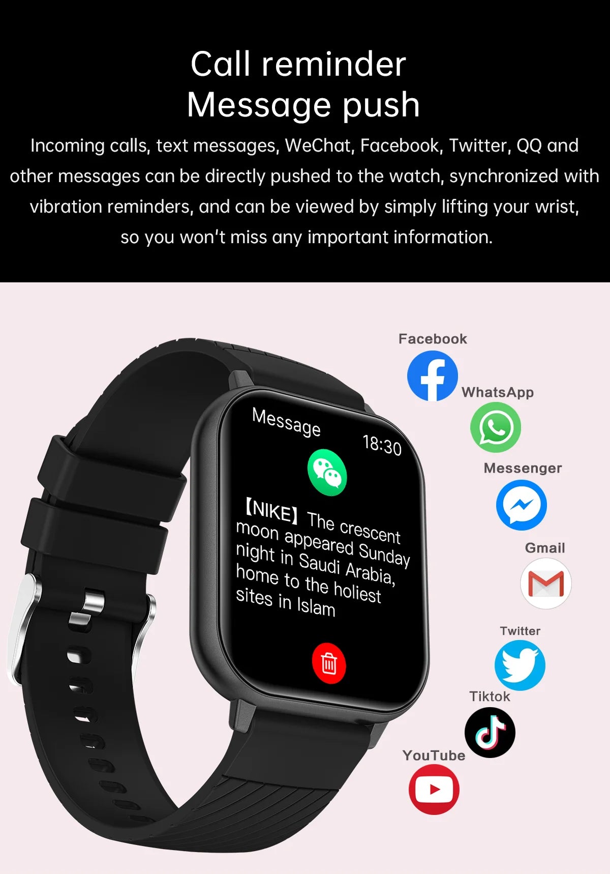 LIGE Smart Watch – 1.83” HD Screen, Bluetooth Call, Fitness Tracker
