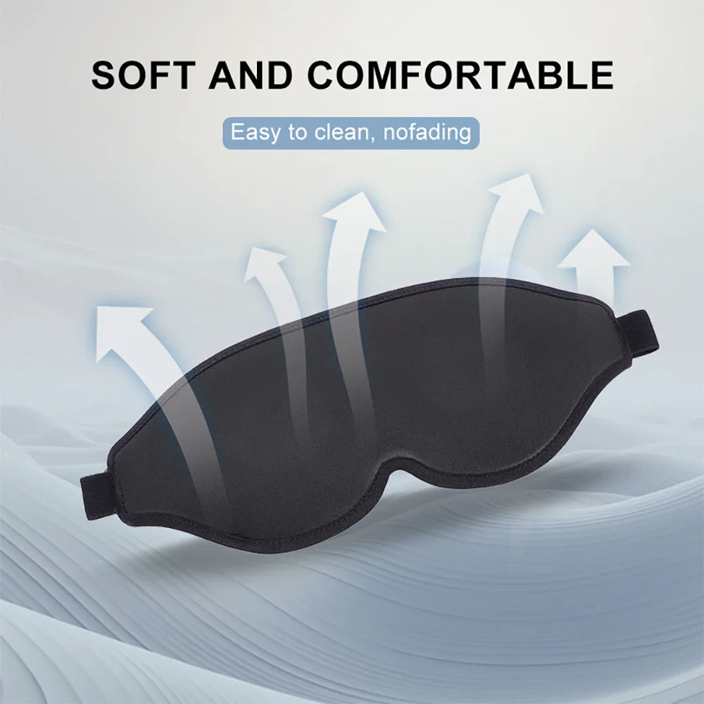 3D Blackout Sleep Mask with Adjustable Strap