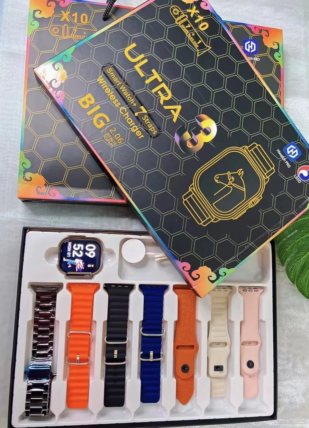 X10 Ultra 3 Smart Watch – Bluetooth Call, Waterproof, DIY Faces