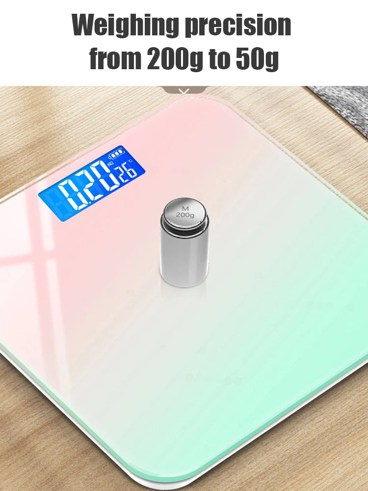 Gradient Color LCD Digital Body Scale