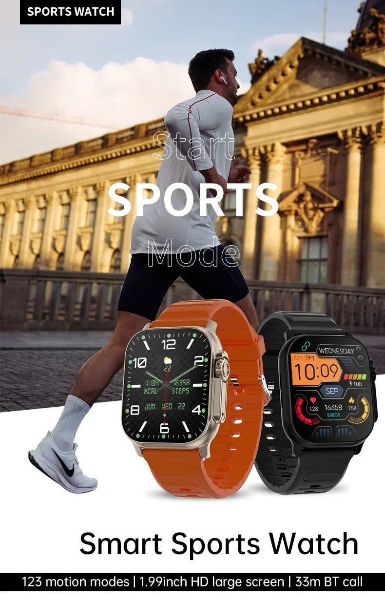 2025 T900 Ultra 2 Smart Watch – 49mm, 2.3” AMOLED, NFC, Waterproof