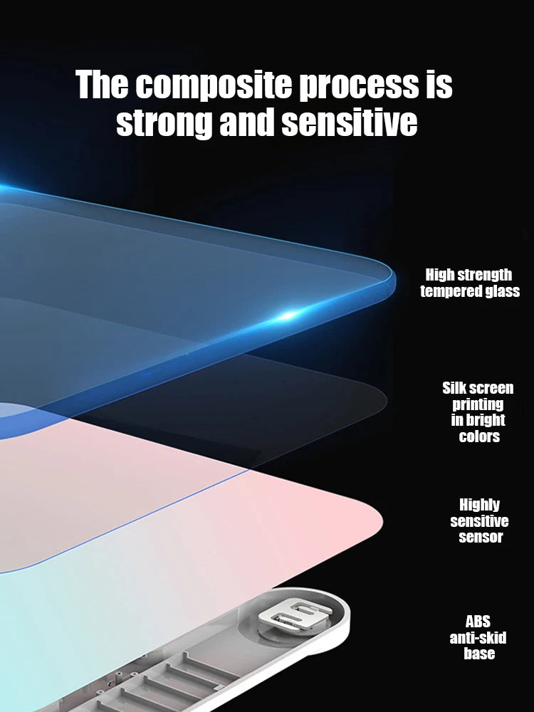 Gradient Color LCD Digital Body Scale