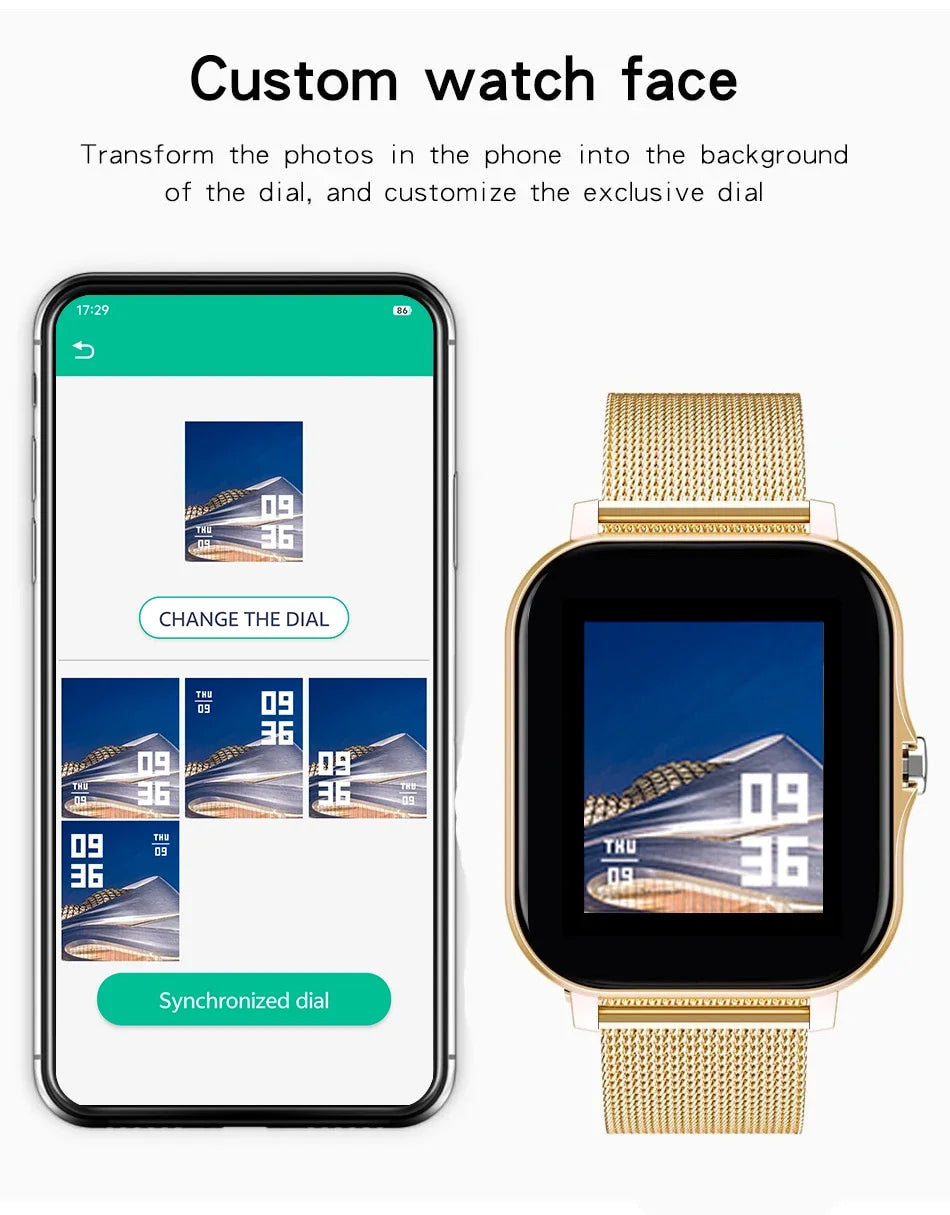 Smart Watch – 1.44” Color Screen, Bluetooth Call, Health Monitor