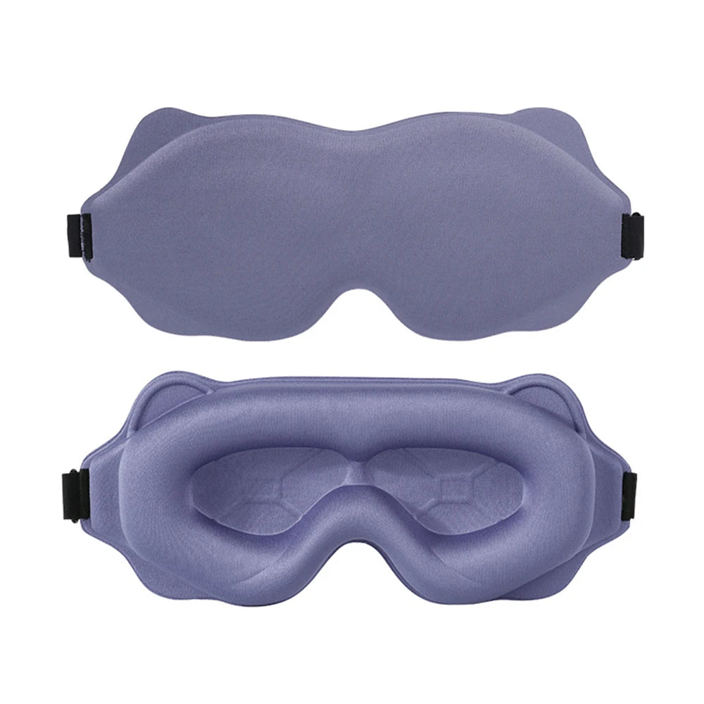 3D Contoured Sleep Mask – Light-Blocking Eye Cover