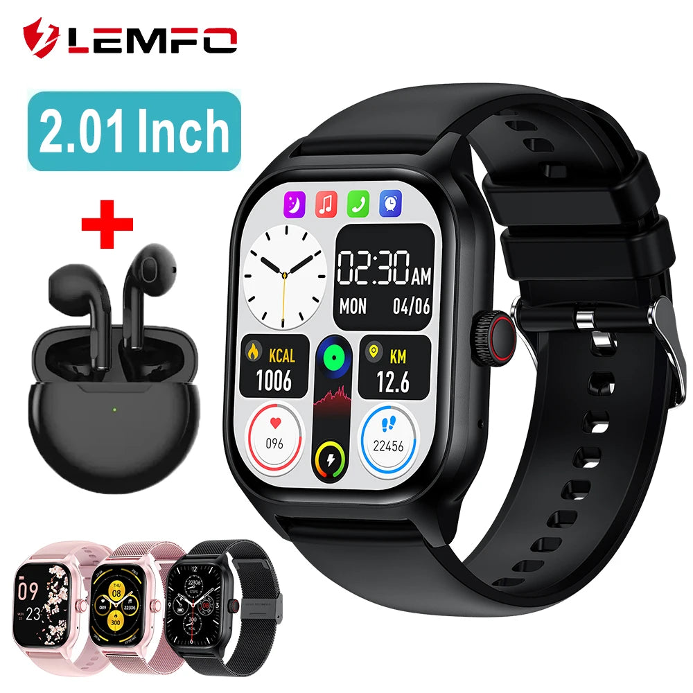 LEMFO LT10 Smartwatch 2024 – Bluetooth Call, Music & Fitness Tracker