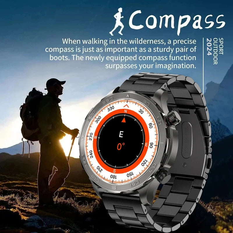 2025 Waterproof Smart Watch – NFC, GPS, AMOLED, Health Monitor