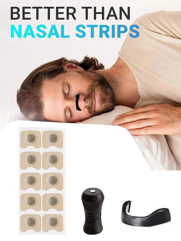 Magnetic Anti-Snoring Nose Clips – Breathing Dilators Kit