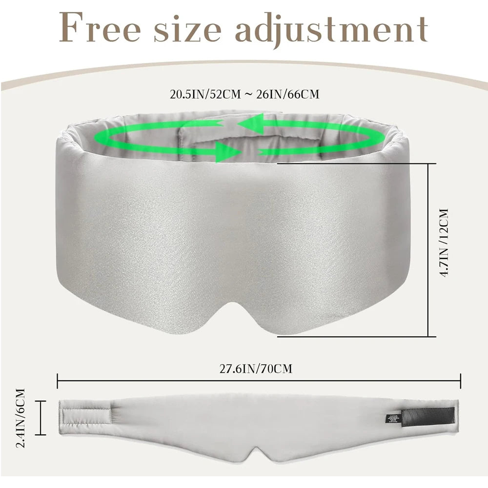 100% Mulberry Silk Sleep Mask – Soft Eye Cover