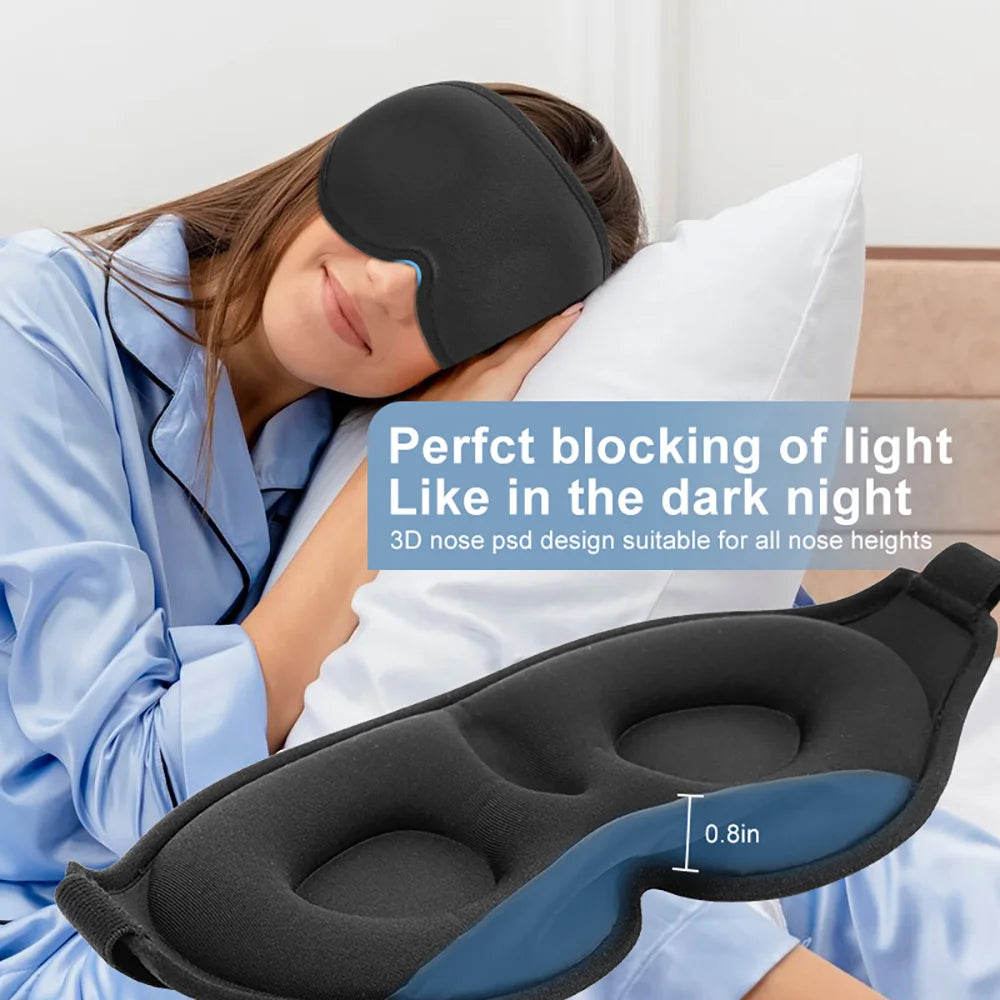 3D Blackout Sleep Mask with Adjustable Strap