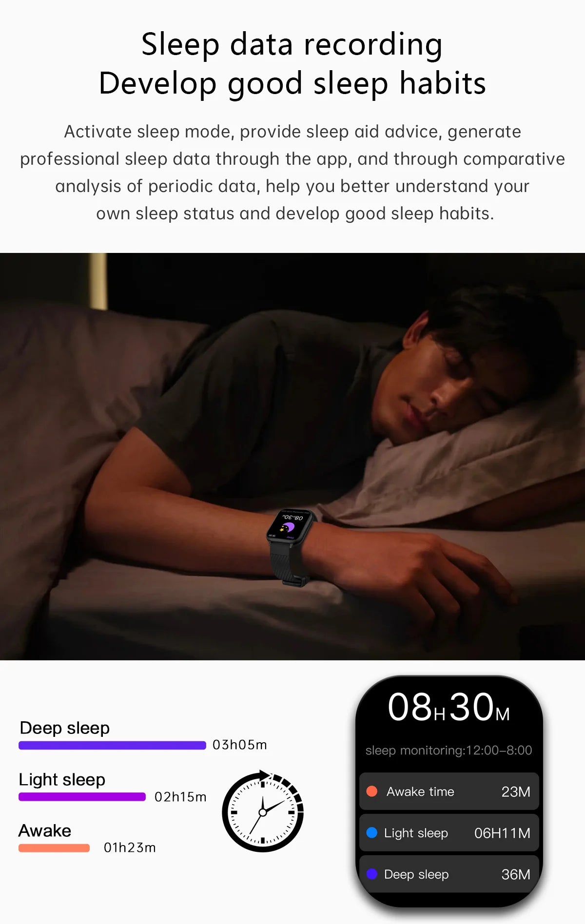 LIGE Smart Watch – 1.83” HD Screen, Bluetooth Call, Fitness Tracker