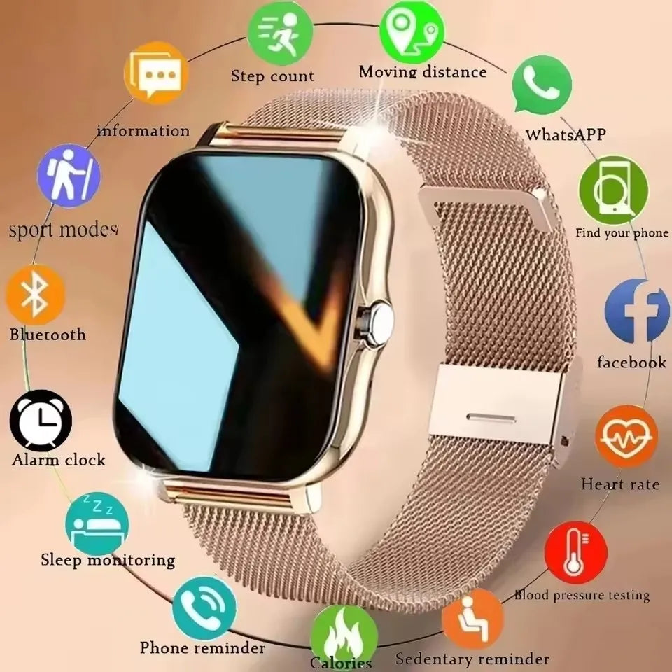 Smart Watch – 1.44” Color Screen, Bluetooth Call, Health Monitor