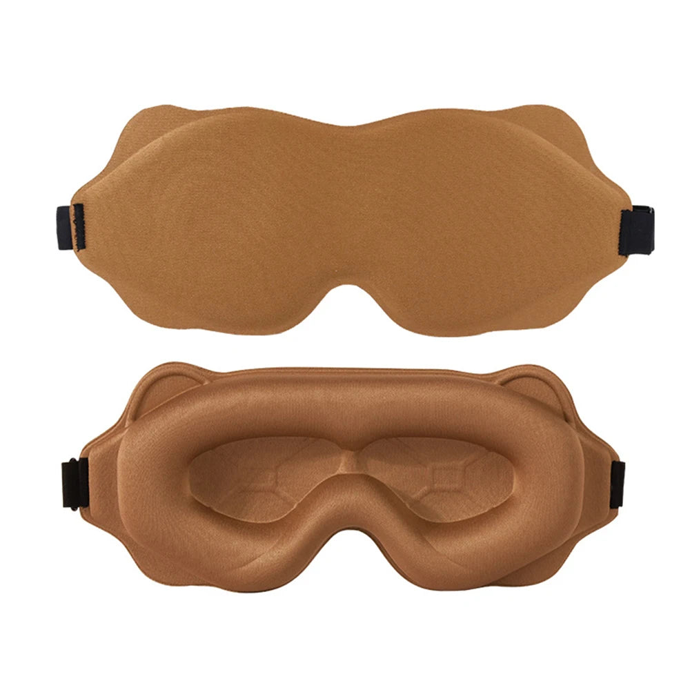 3D Contoured Sleep Mask – Light-Blocking Eye Cover
