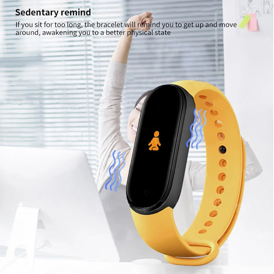 M6 Smart Watch – Fitness Tracker with Heart Rate & Blood Pressure Monitor