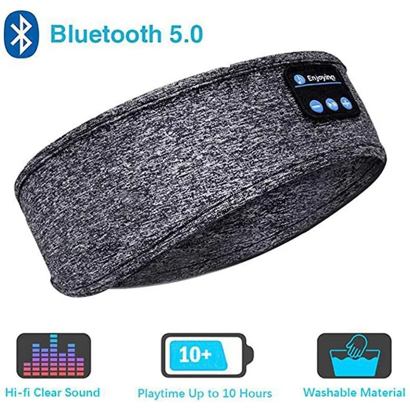 Bluetooth Sports Sleep Headband with Earphones