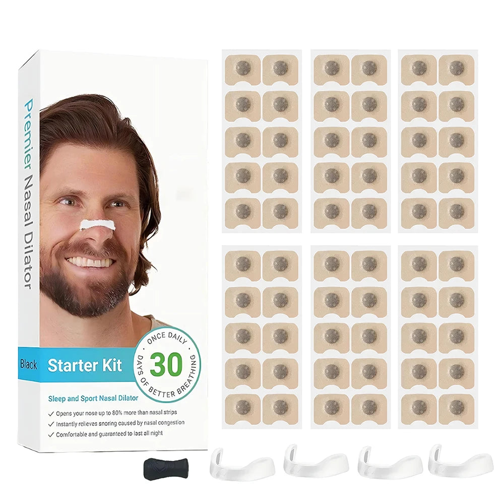Magnetic Anti-Snoring Nose Clips – Breathing Dilators Kit