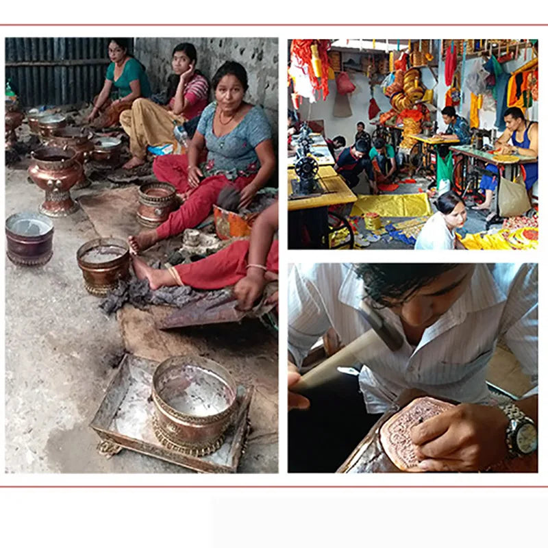 Nepal Handmade Rainbow Singing Bowl Set – 8CM