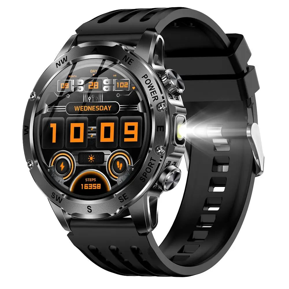 Outdoor Smart Watch – 800mAh Battery, Compass, IP68 Waterproof