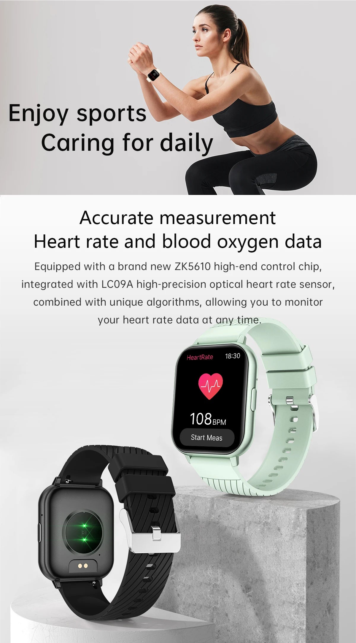 LIGE Smart Watch – 1.83” HD Screen, Bluetooth Call, Fitness Tracker