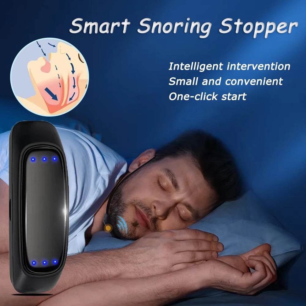 EMS Pulse Anti-Snoring Device – Portable Sleep Aid
