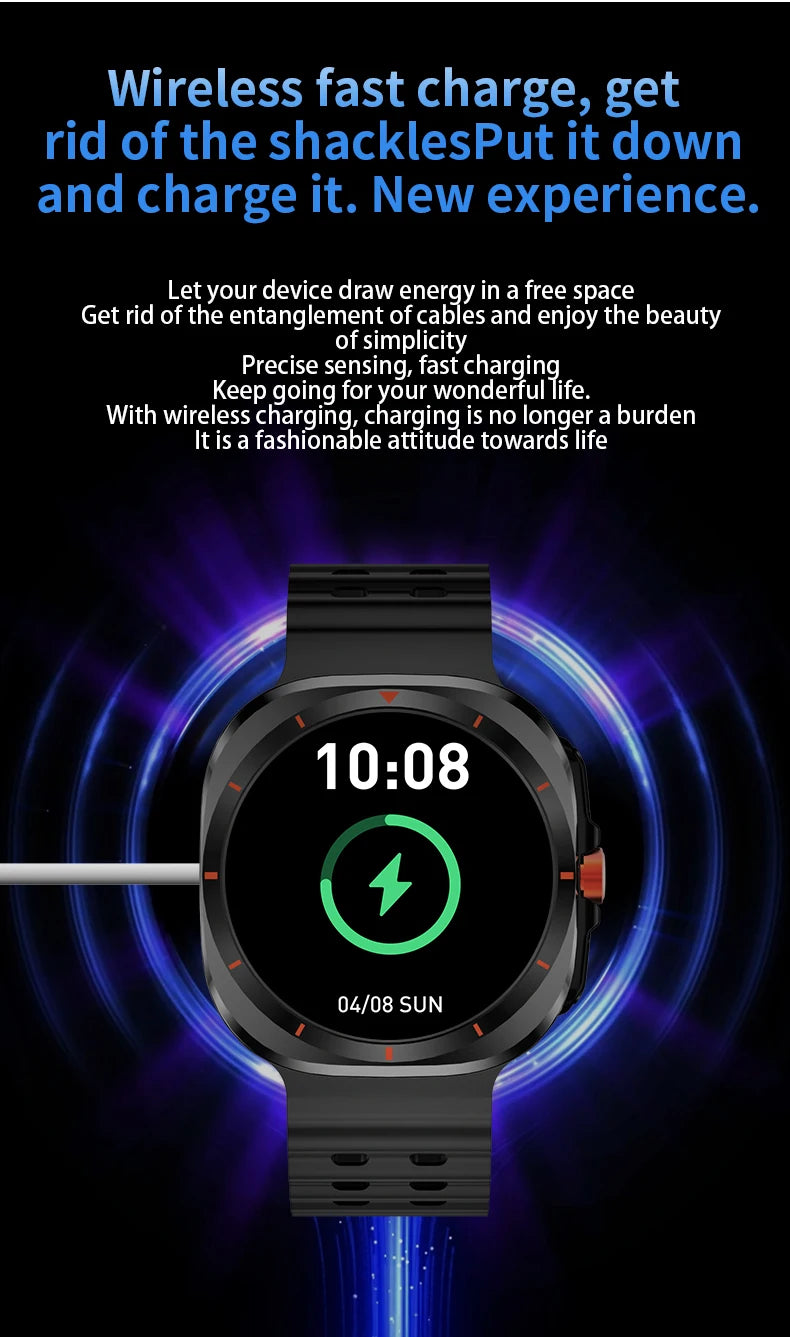 LAXASFIT GT7 Ultra Smartwatch – AMOLED Fitness & Health Tracker with Bluetooth Calling