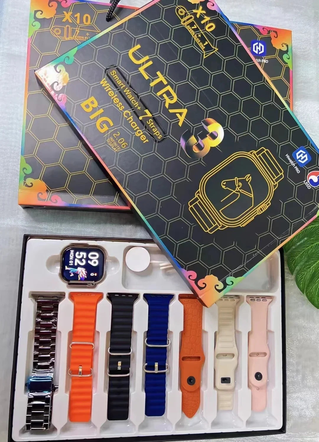 X10 Ultra 3 Smart Watch – Bluetooth Call, Waterproof, DIY Faces