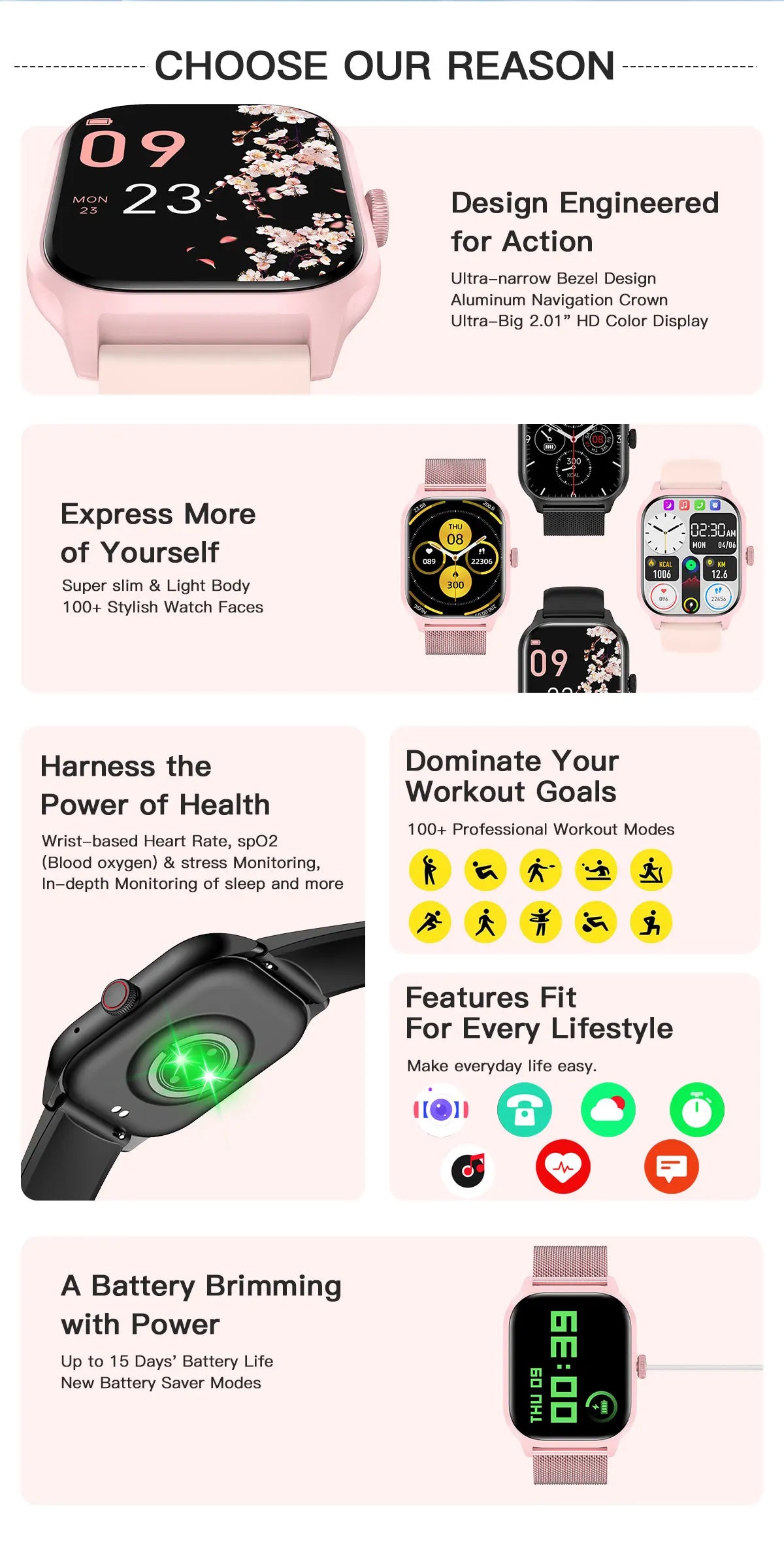 LEMFO LT10 Smartwatch 2024 – Bluetooth Call, Music & Fitness Tracker