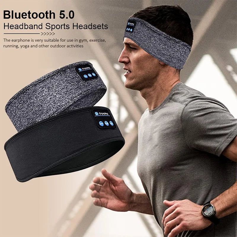 Bluetooth Sports Sleep Headband with Earphones