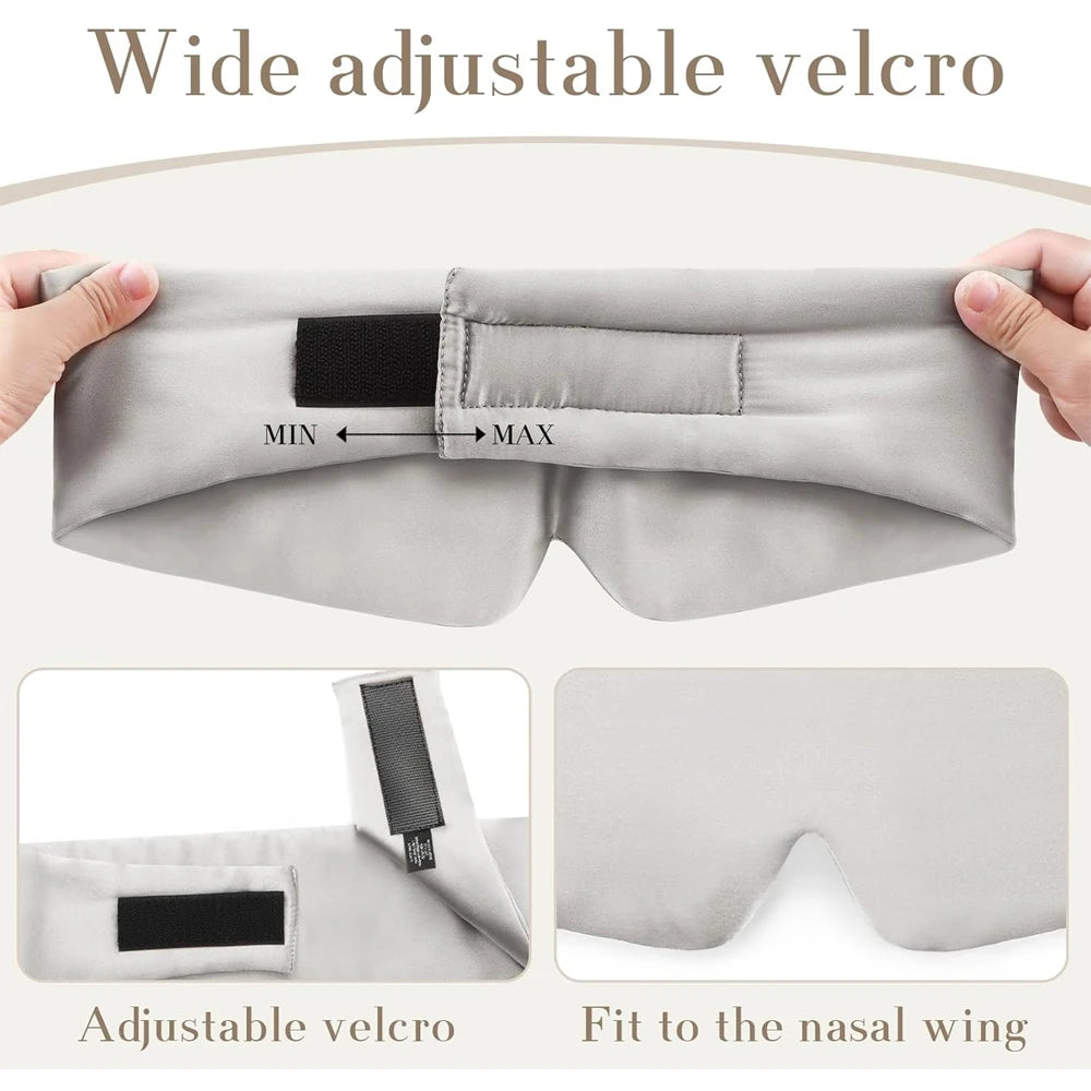 100% Mulberry Silk Sleep Mask – Soft Eye Cover