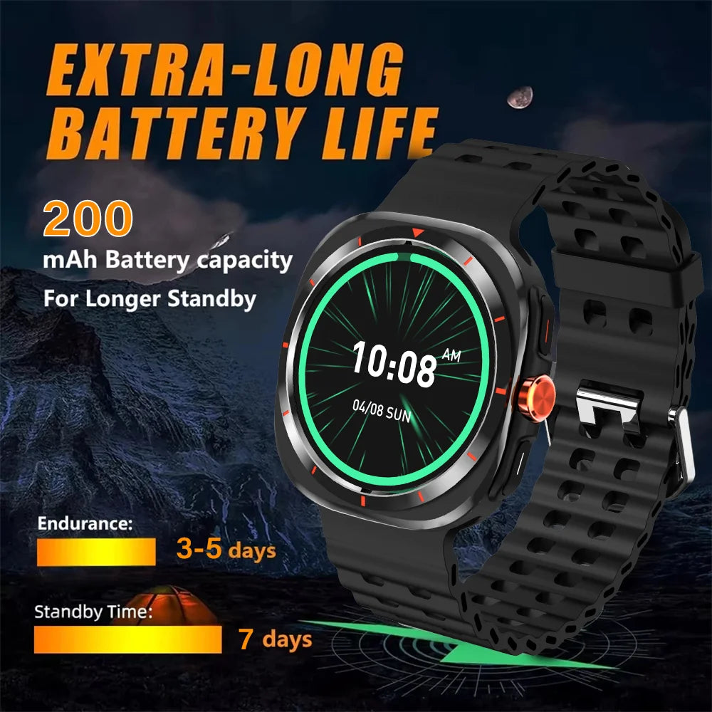 LAXASFIT GT7 Ultra Smartwatch – AMOLED Fitness & Health Tracker with Bluetooth Calling