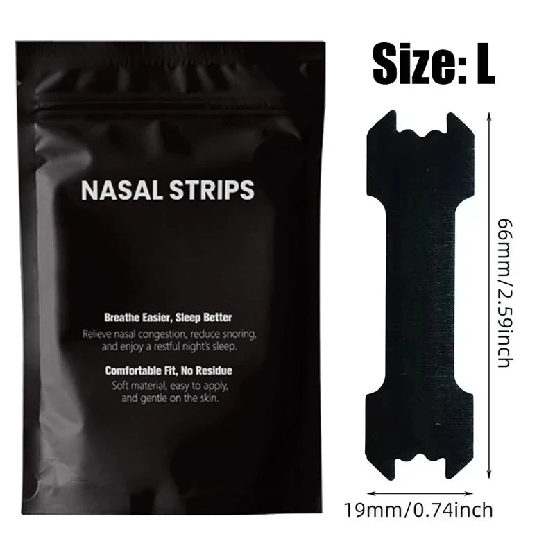 Black Anti-Snoring Nasal Strips – 30/60/90PCS