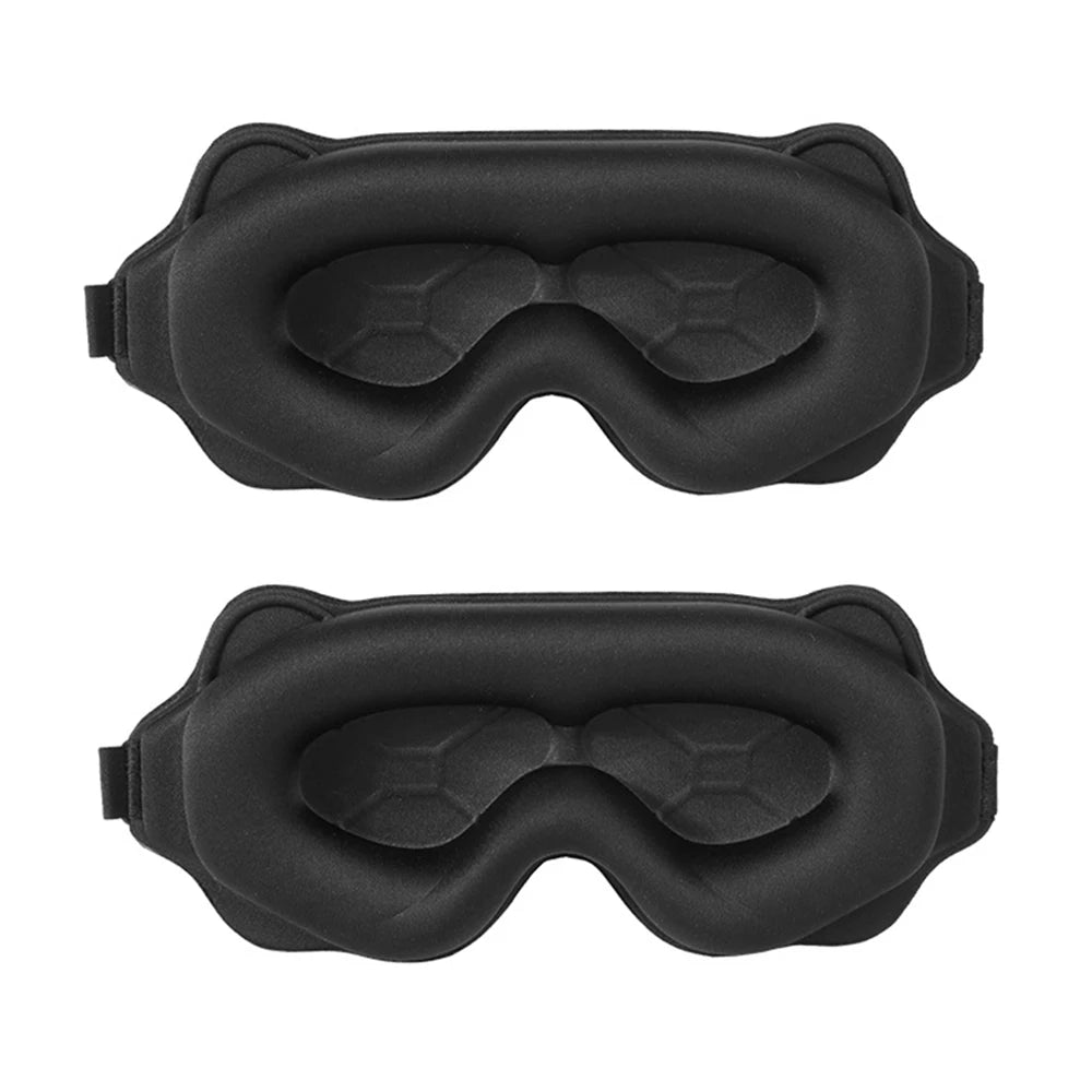 3D Contoured Sleep Mask – Light-Blocking Eye Cover