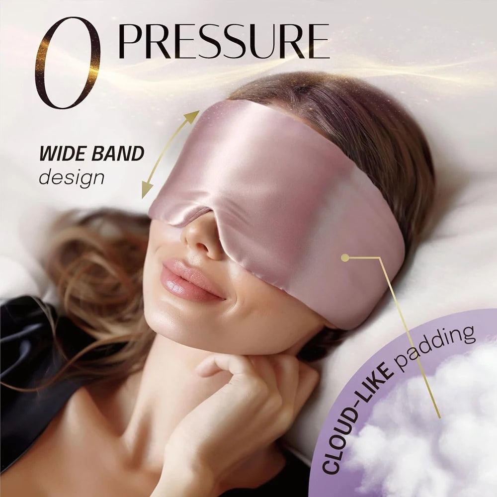 100% Mulberry Silk Sleep Mask – Soft Eye Cover