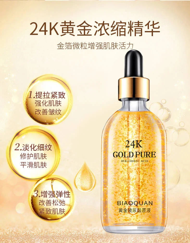 24K Gold Hyaluronic Acid Face Serum – 100ml