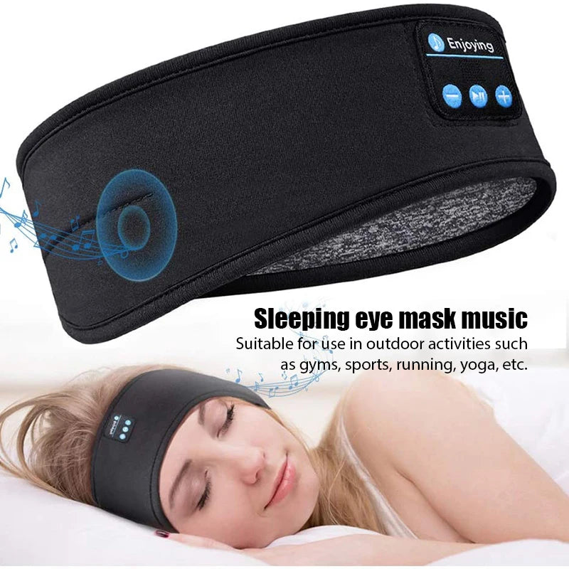 Bluetooth Sports Sleep Headband with Earphones