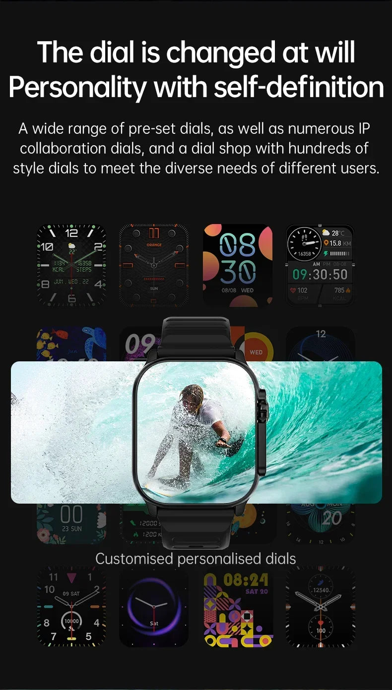 2025 T900 Ultra 2 Smart Watch – 49mm, 2.3” AMOLED, NFC, Waterproof