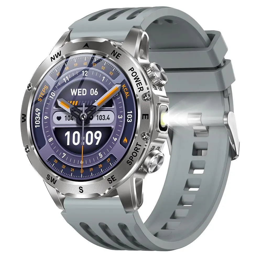 Outdoor Smart Watch – 800mAh Battery, Compass, IP68 Waterproof