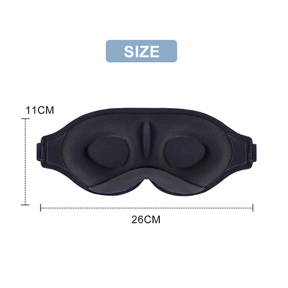 3D Blackout Sleep Mask with Adjustable Strap