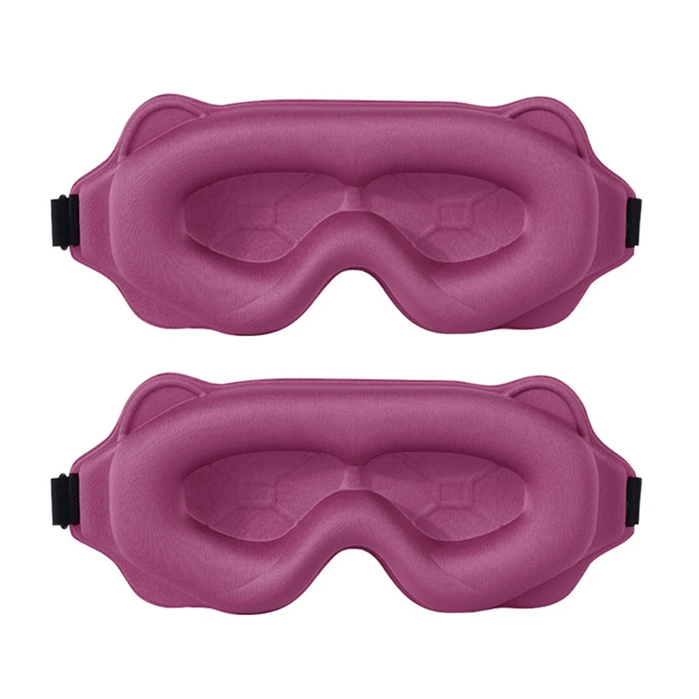 3D Contoured Sleep Mask – Light-Blocking Eye Cover