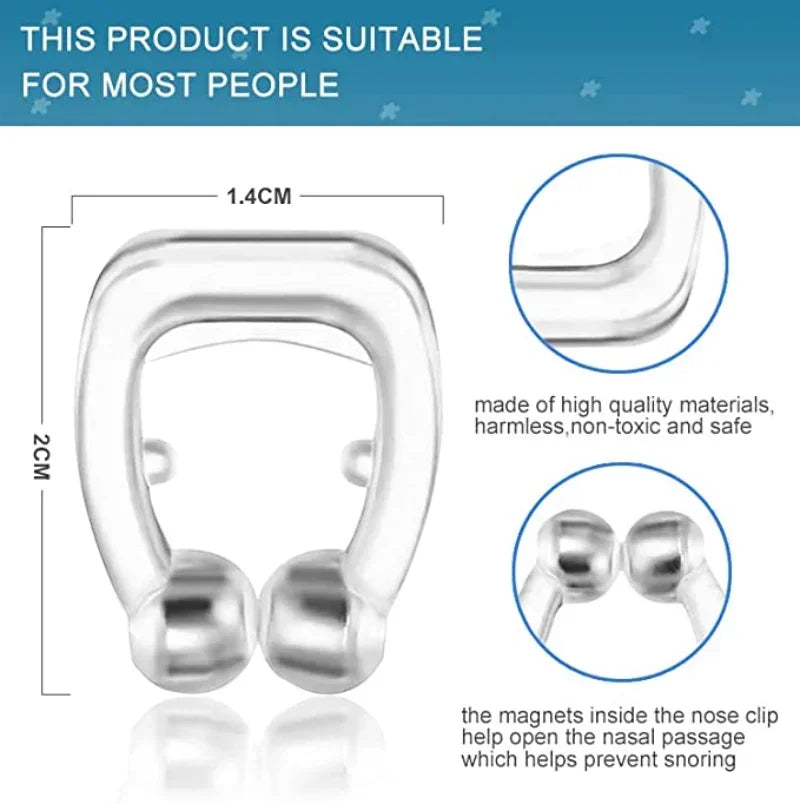 Silicone Magnetic Anti-Snoring Nose Clip