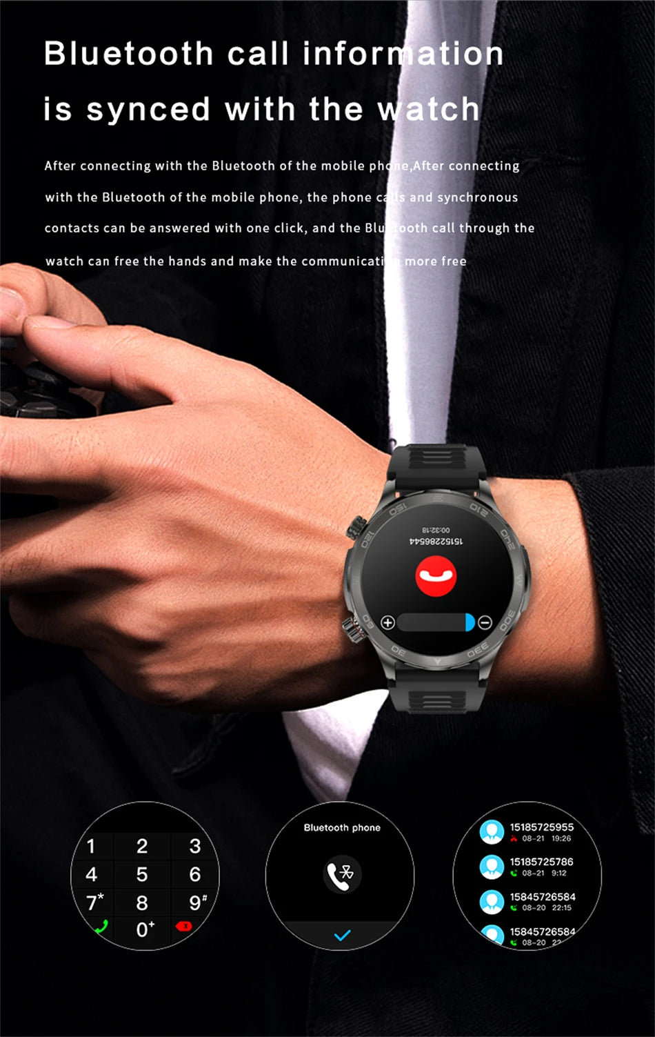 2025 Waterproof Smart Watch – NFC, GPS, AMOLED, Health Monitor