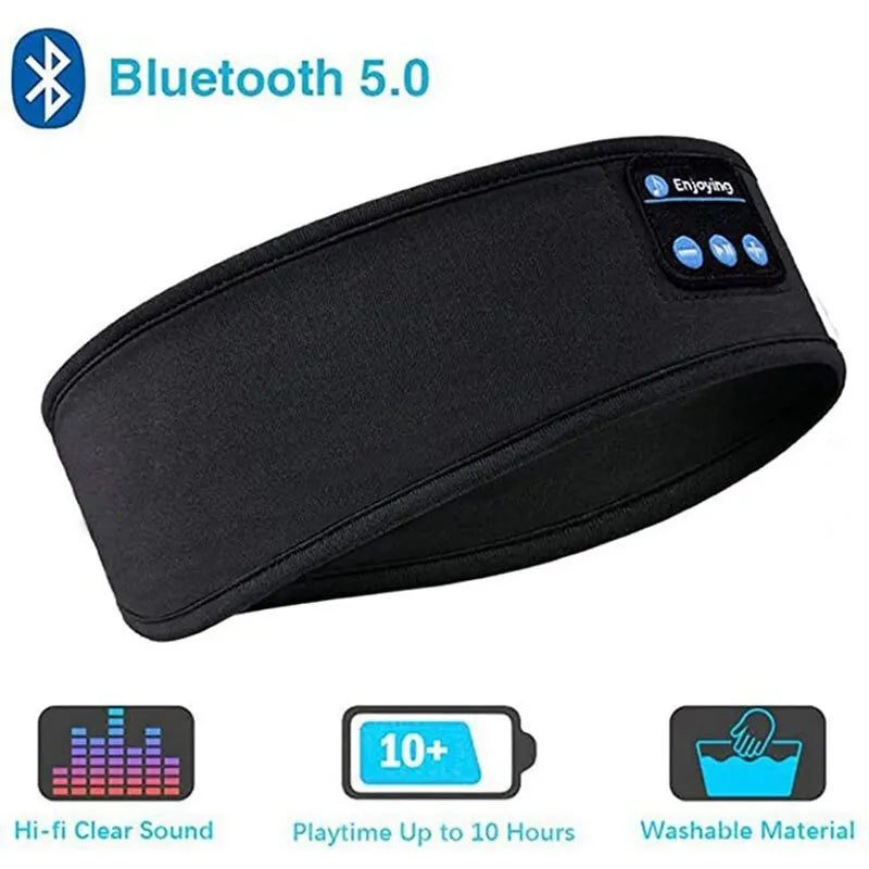 Bluetooth Sports Sleep Headband with Earphones