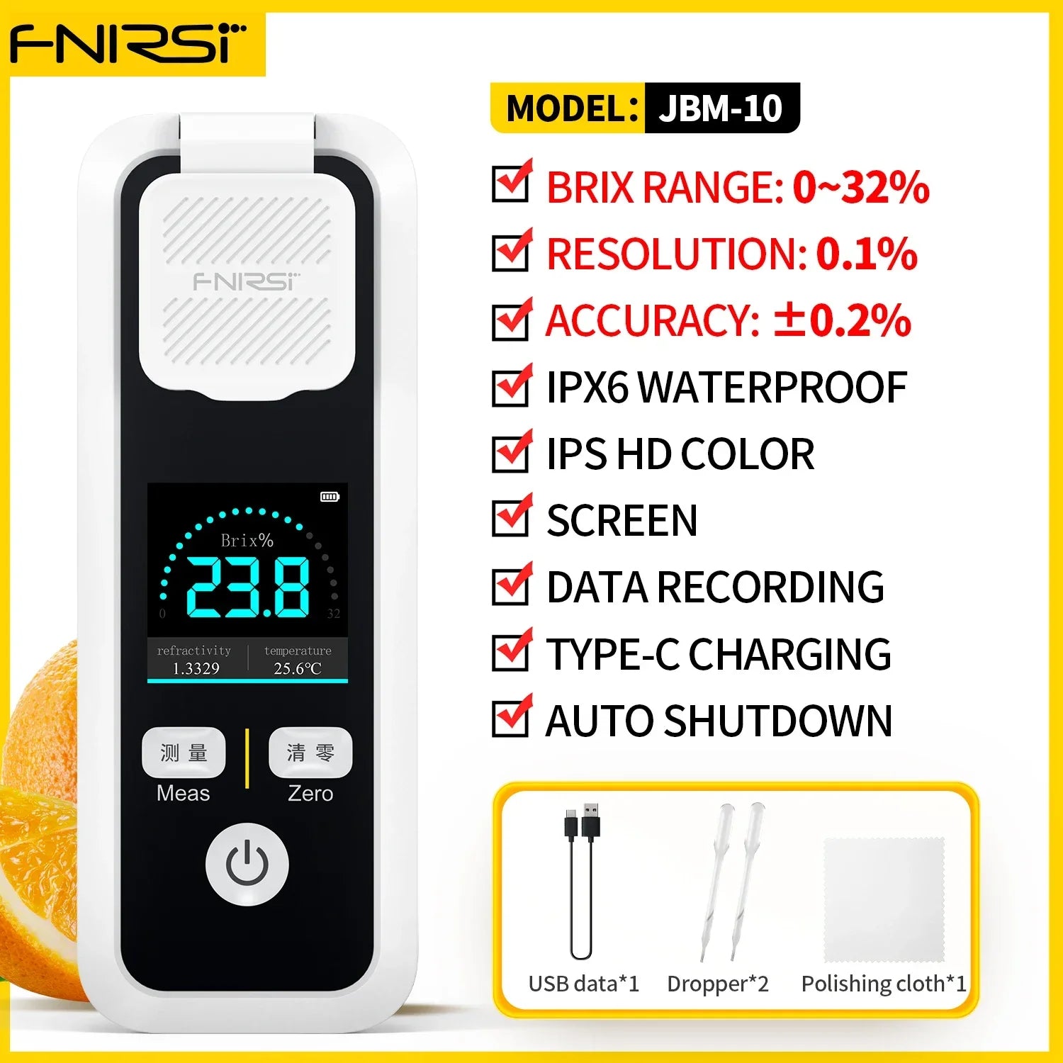 FNIRSI JBM-10 Intelligent Sugar Tester